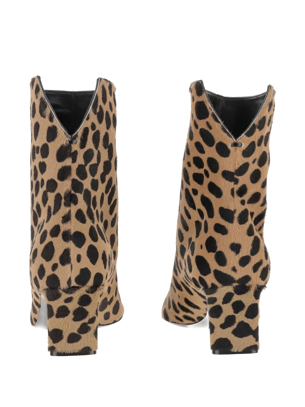 55mm leopard-print ankle boots - 3