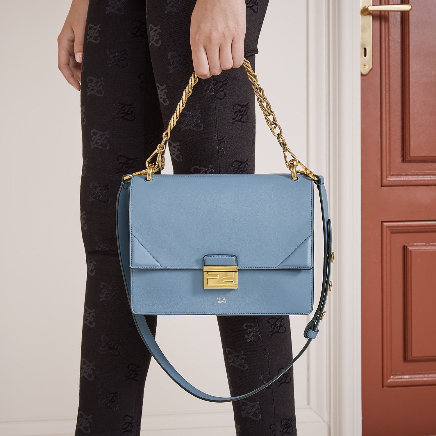 Light blue leather bag - 2