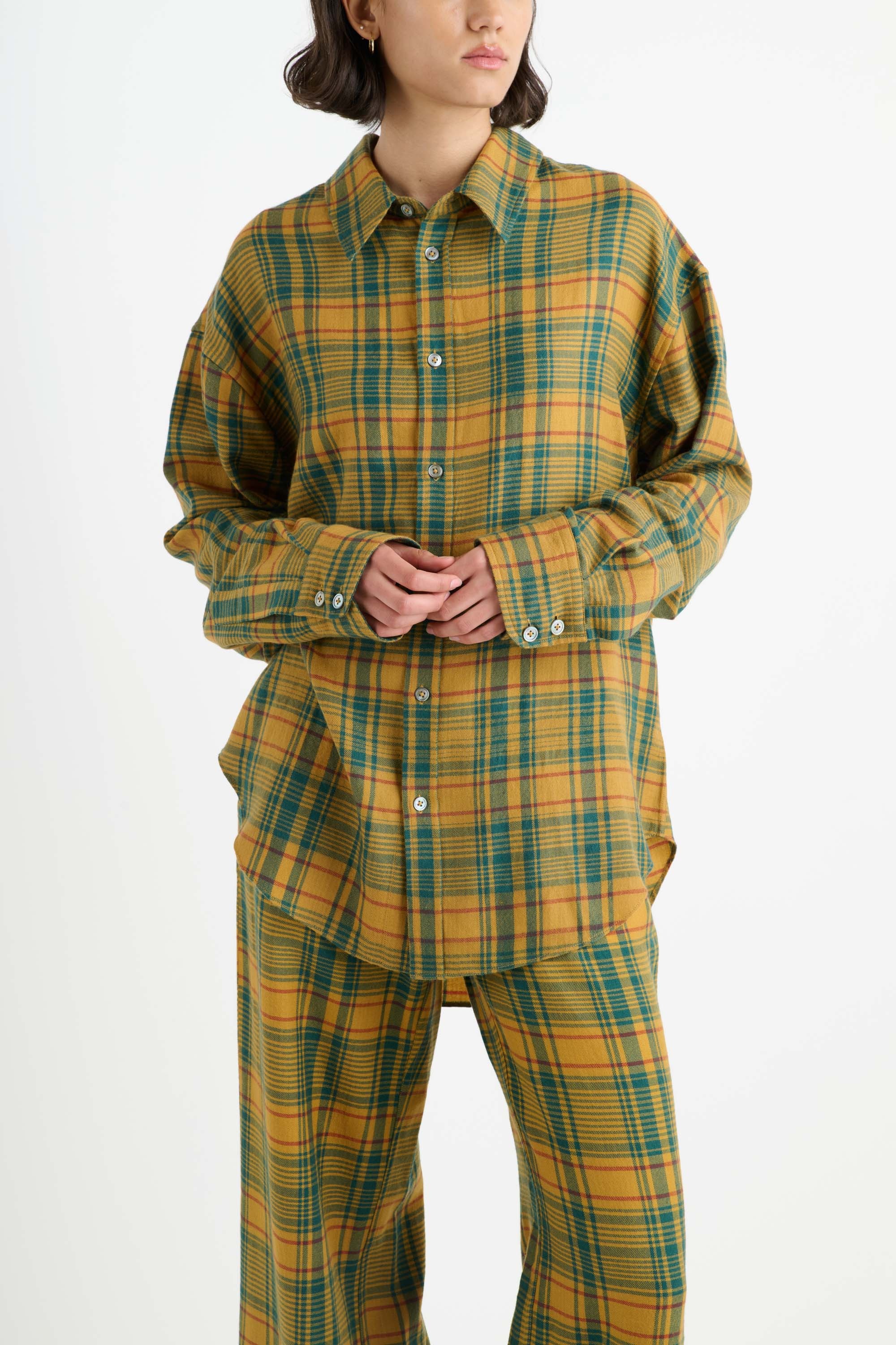 WOMEN'S PLAID BIG SHIRT - 3