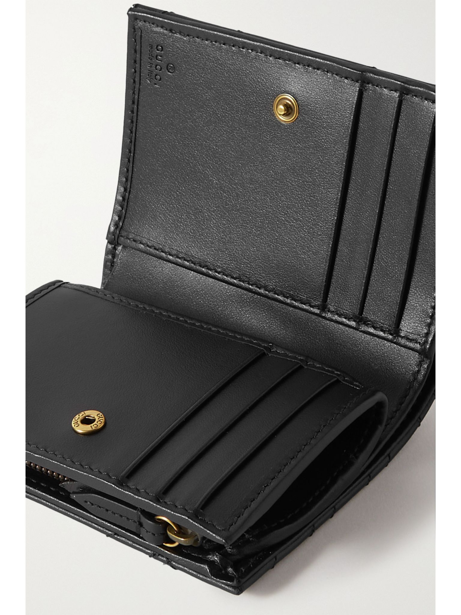 GG Marmont 2.0 embellished matelassé leather wallet Black - 5