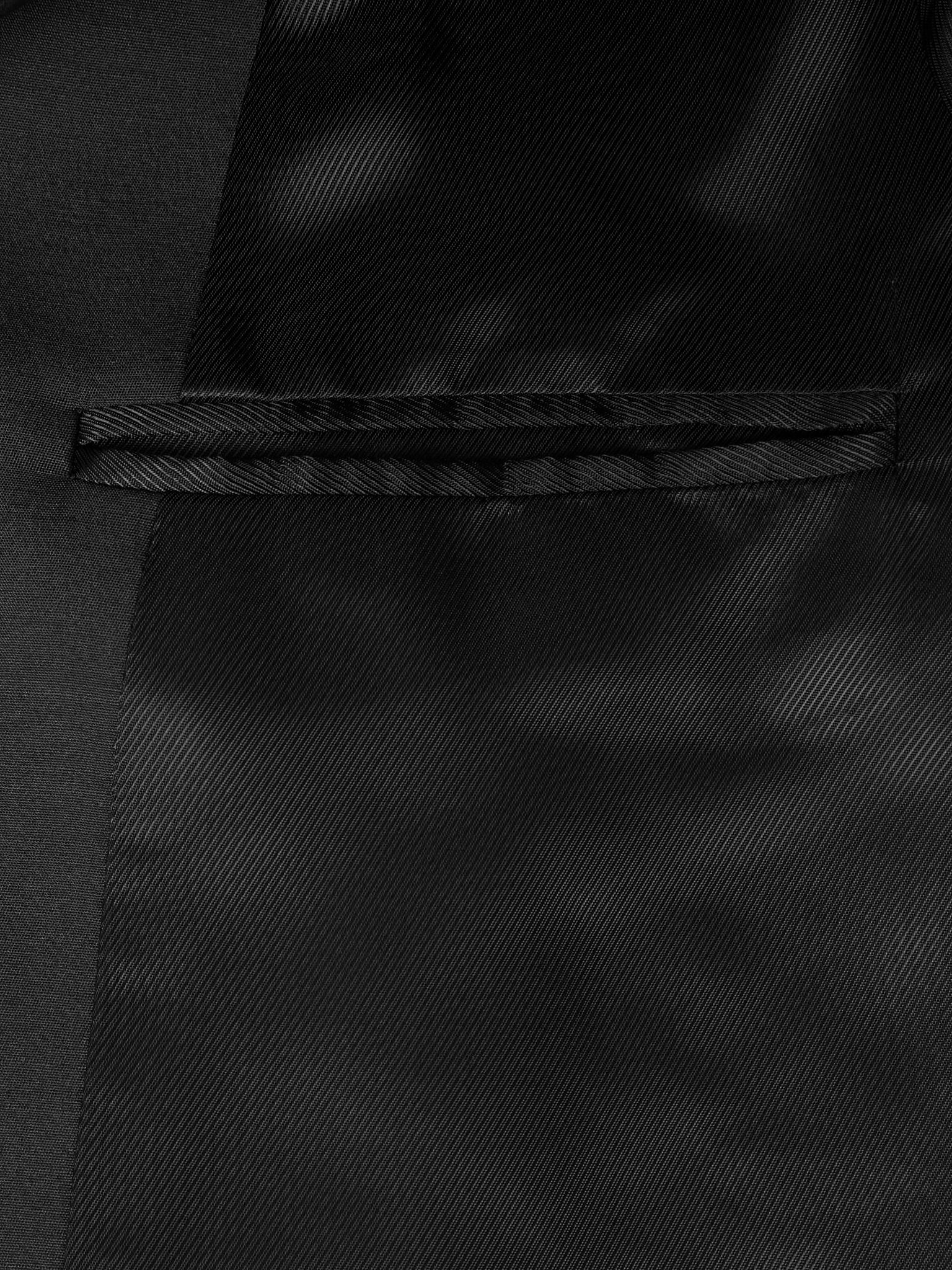 Slim-Fit Shawl-Lapel Wool and Silk-Blend Tuxedo Jacket Black - 5