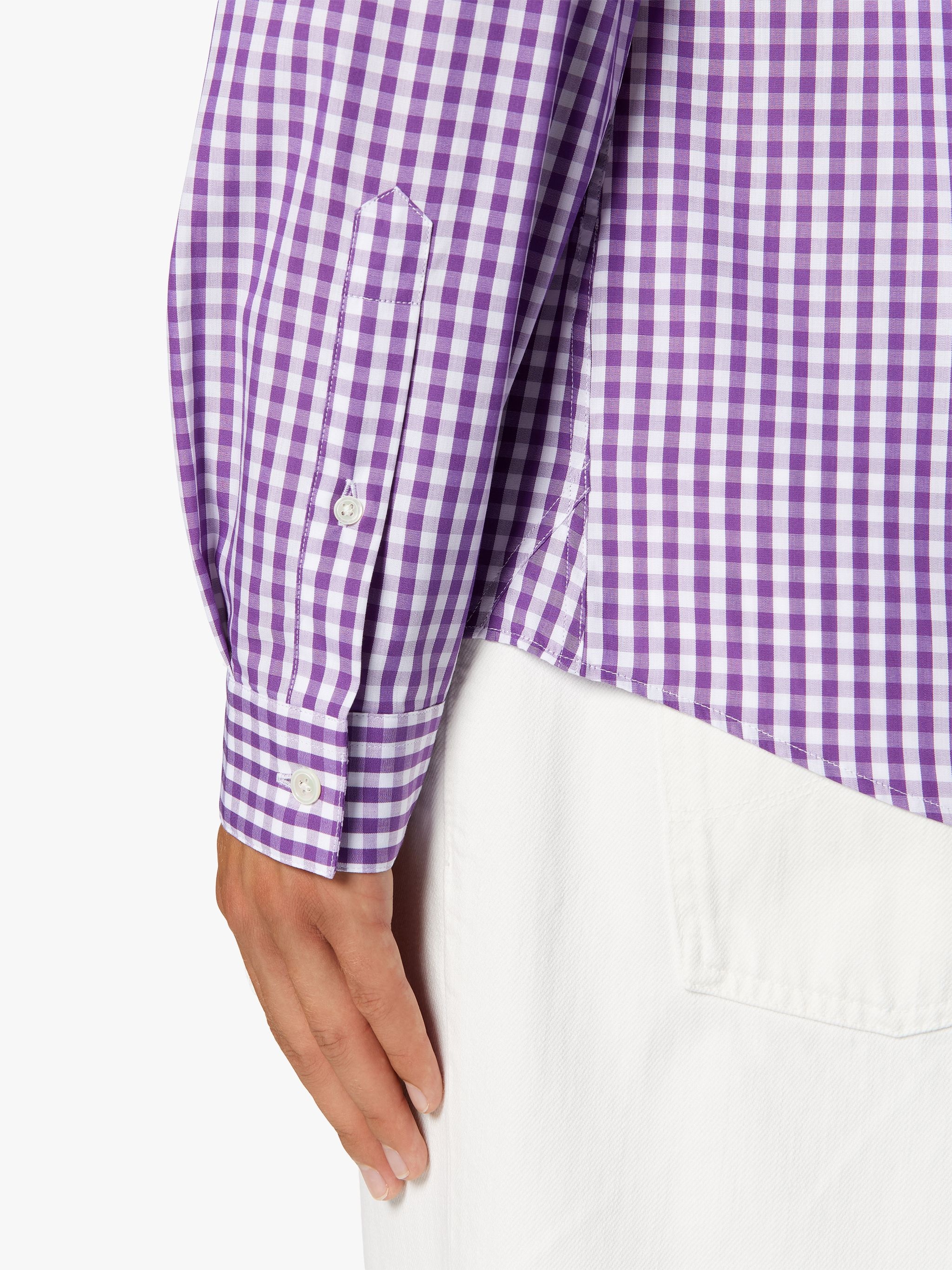 BLOOMSBURY PURPLE CHECK COTTON SHIRT | GSC-107 - 6