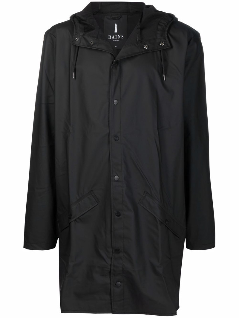 press-stud hooded raincoat 1