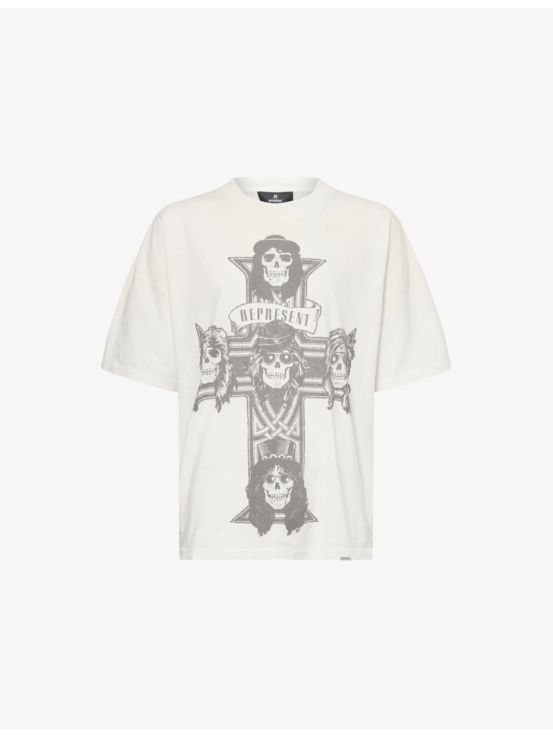 Represent x Guns N' Roses Cross Graphic-Print Cotton-Jersey T-Shirt 1