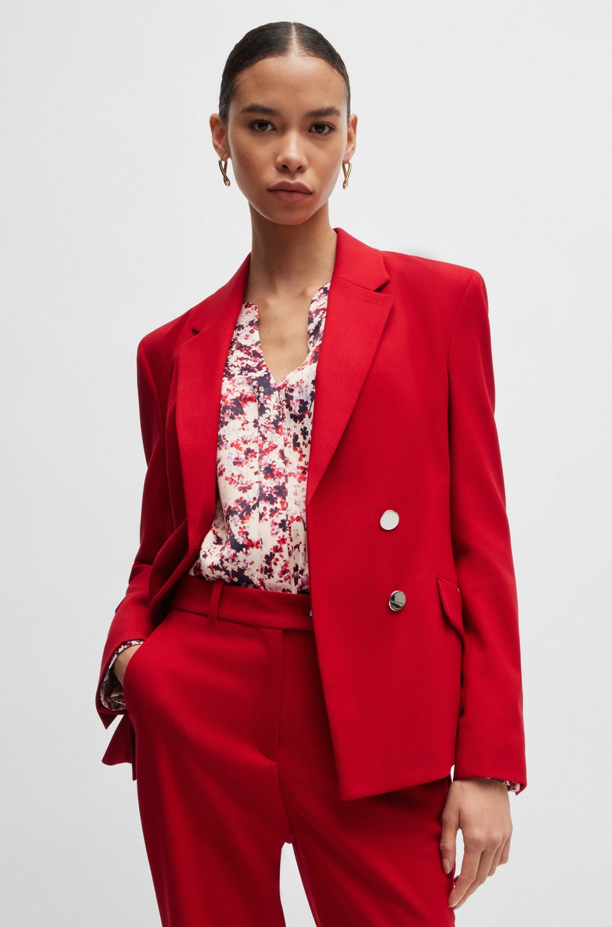 REGULAR-FIT JACKET IN VIRGIN-WOOL TWILL - 5