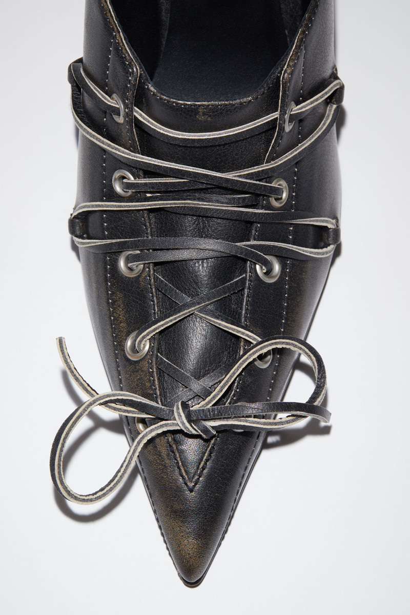 Lace-up heel mule - Black 5
