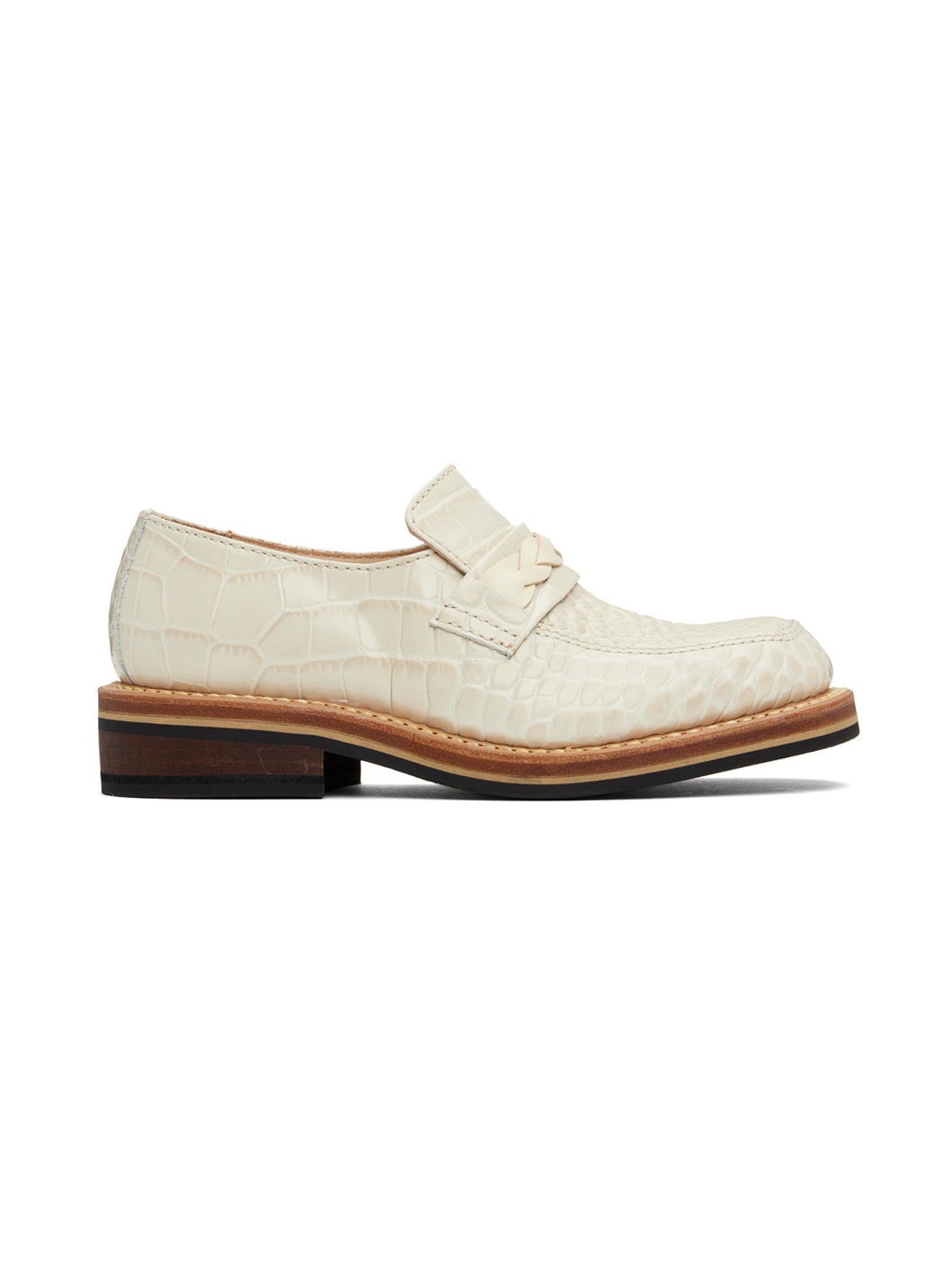 OURLEGACY NAKANOSHOE VanillaCrocBullHide