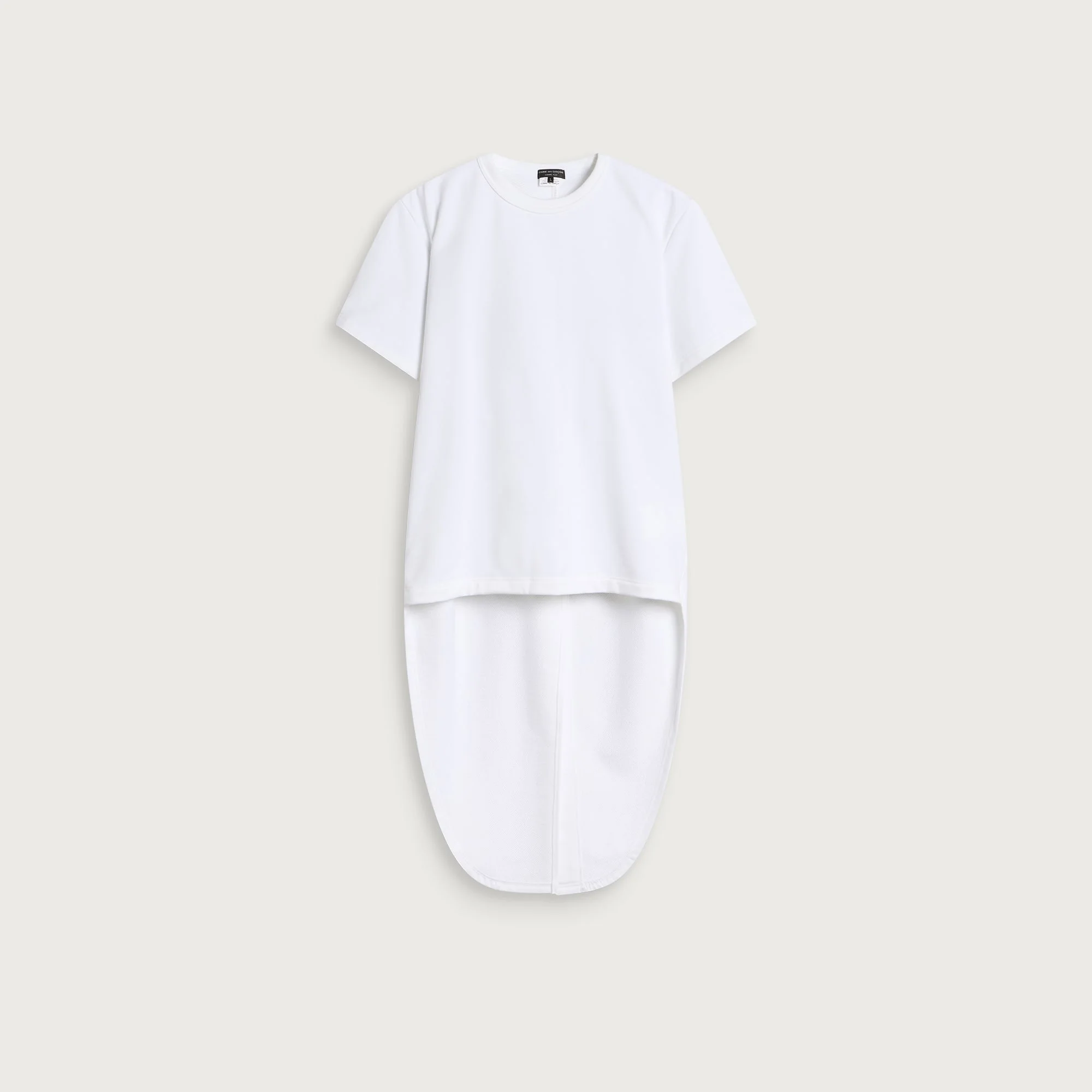 Comme des Garçons Homme Plus Cotton Blend Drop Hem T-Shirt - 1