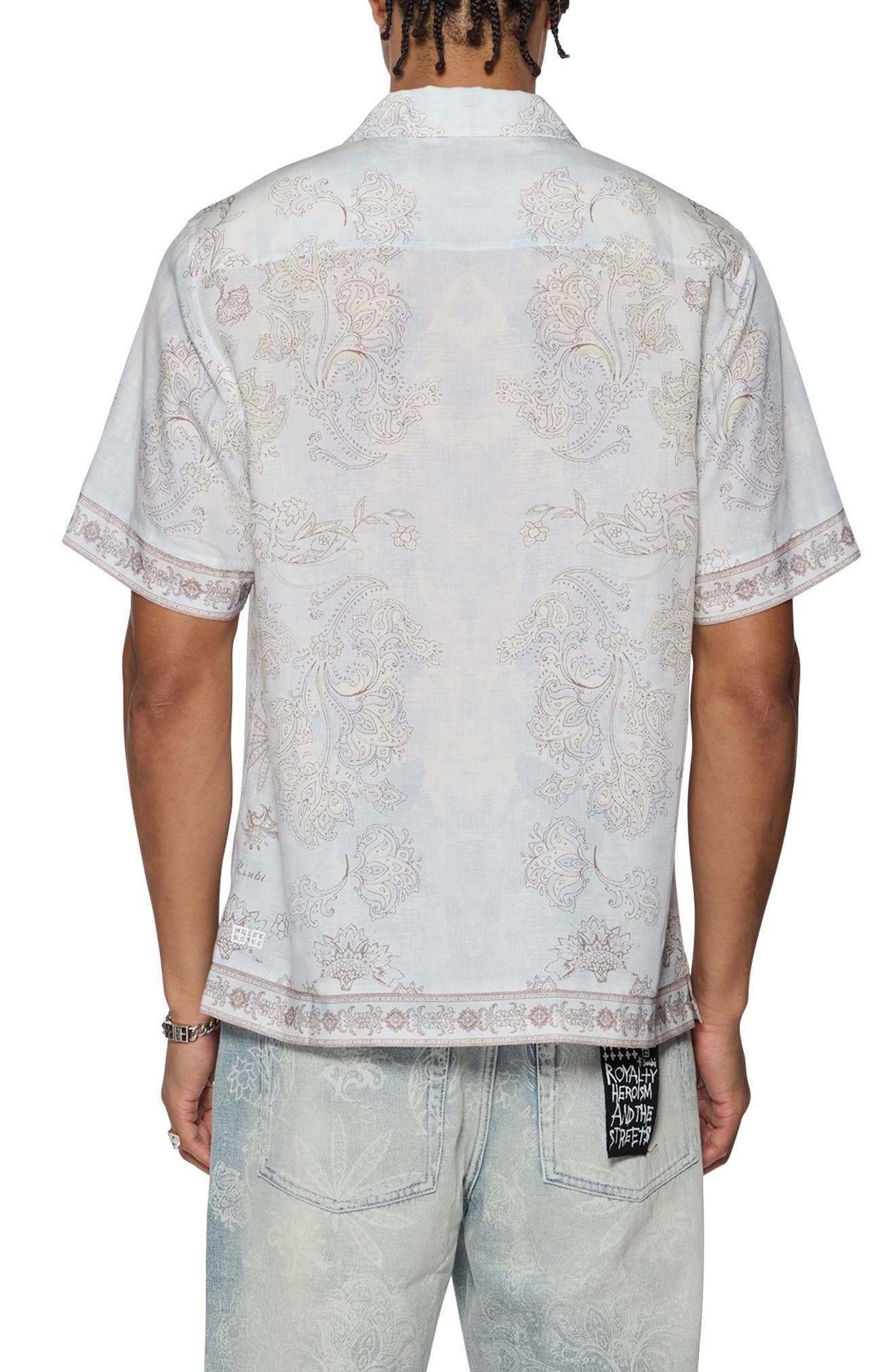 Ksubi Eternity Ekcess Floral Lyocell Camp Shirt in Blue at Nordstrom - 2