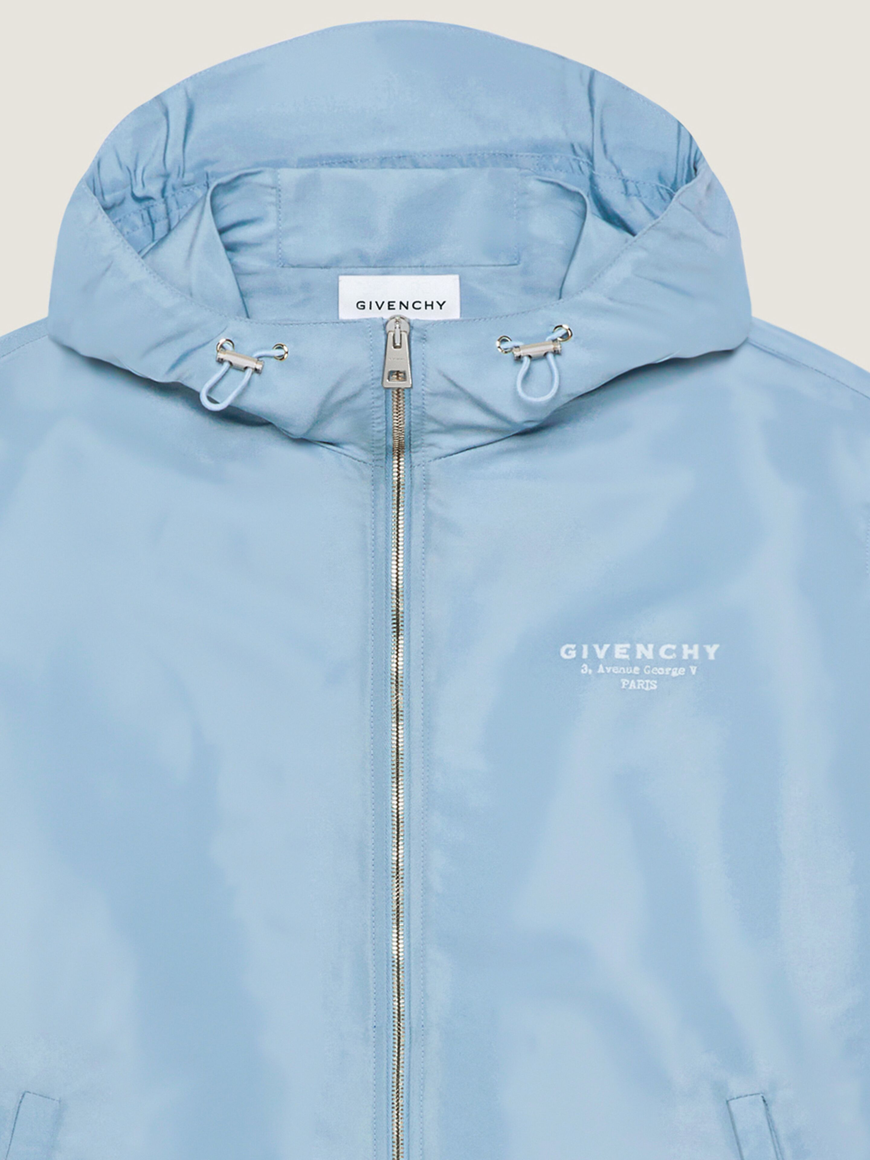 WINDBREAKER WITH GIVENCHY STAMP EMBROIDERY - 4