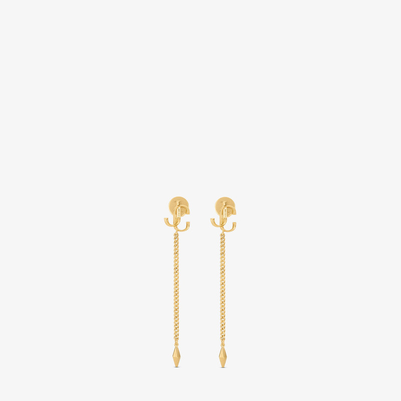 Diamond JC Drops
Gold-Finish JC Drop Earrings 1