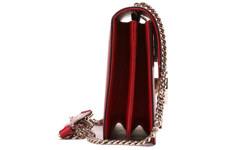 (WMNS) Gucci Leather Organ Crossbody Bag Single Shoulder Bag Red 510304-CAO0G-6420 - 3