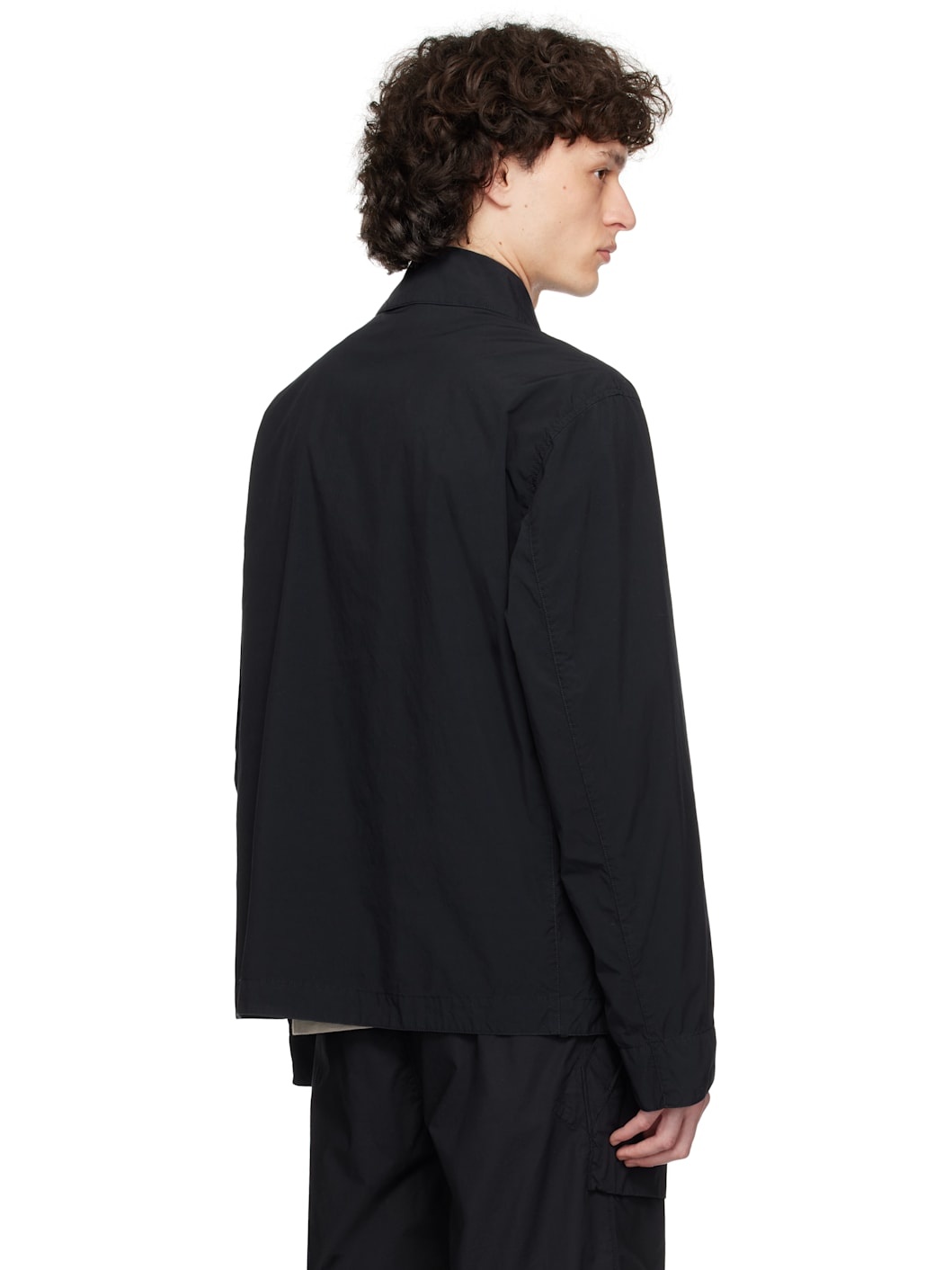 Navy Light Compact Touch Poly-TC Jacket - 3