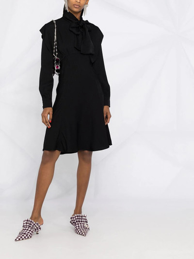 MSGM pussybow collar dress outlook