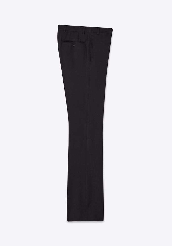 TROUSER 77 BLACK RAW SILK - 4