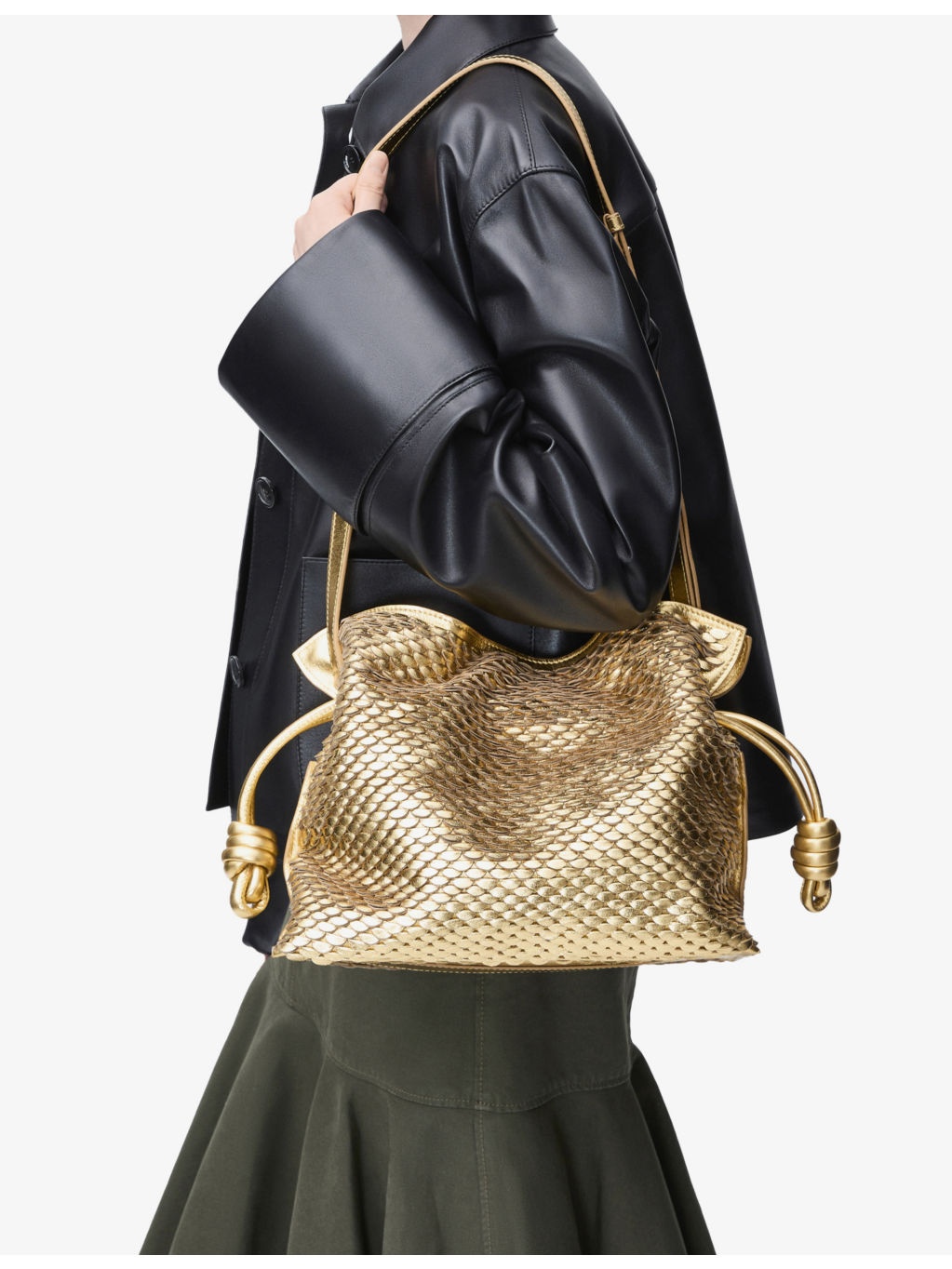 Flamenco Leather Clutch Bag - 2