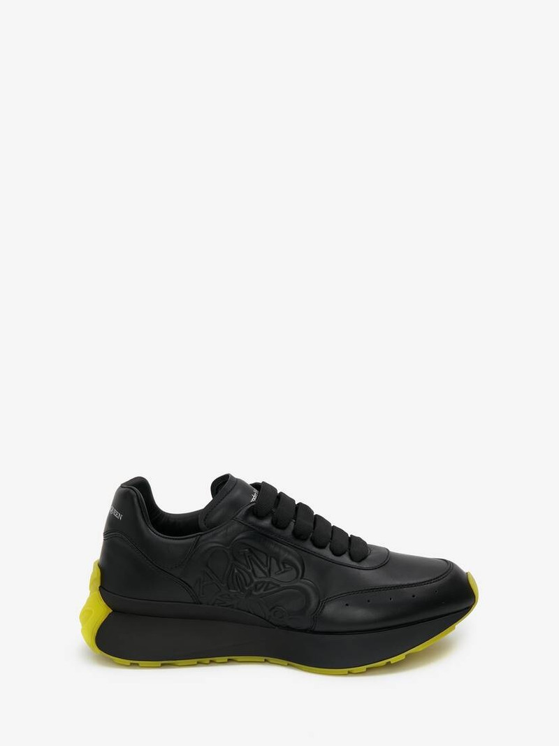 Men's Sprint Runner in Black/yellow - 1