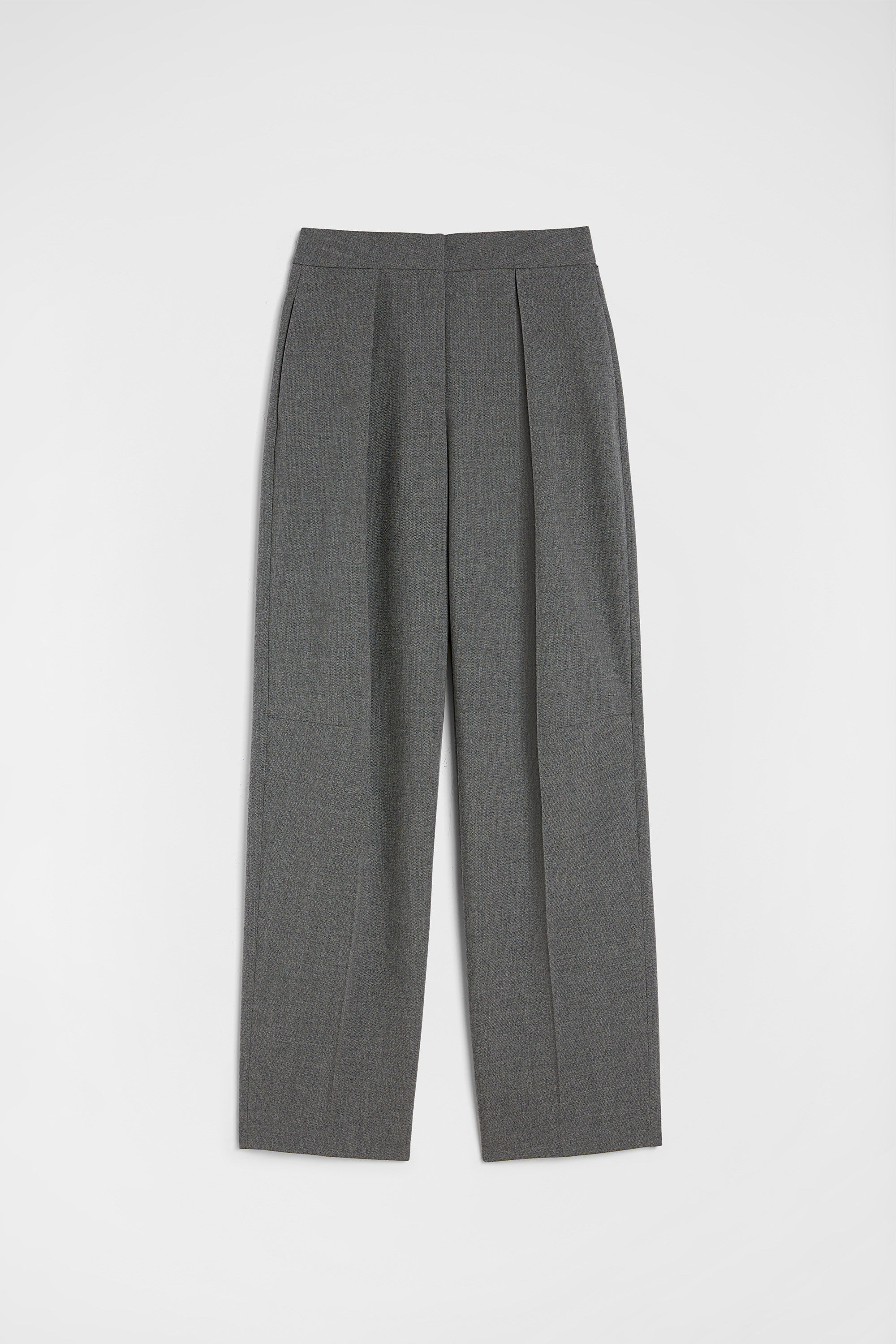 Wool Canvas Tailored Trousers - 1