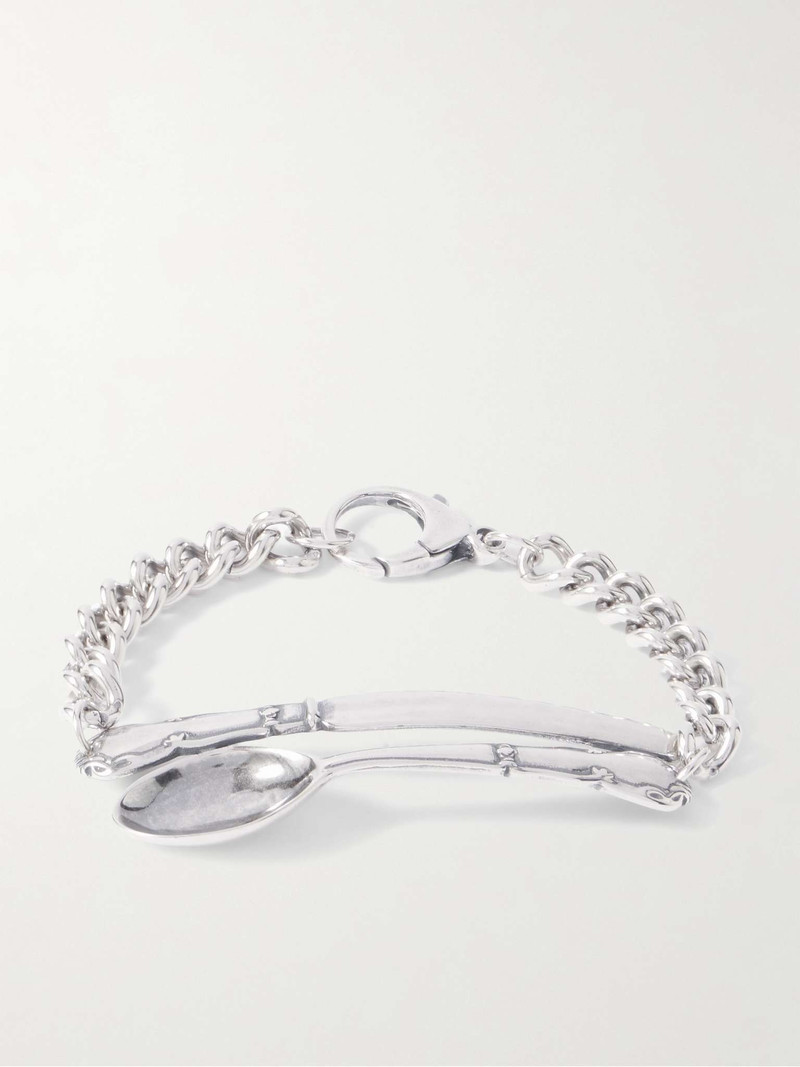 Spoon and Knife Silver Bracelet 1