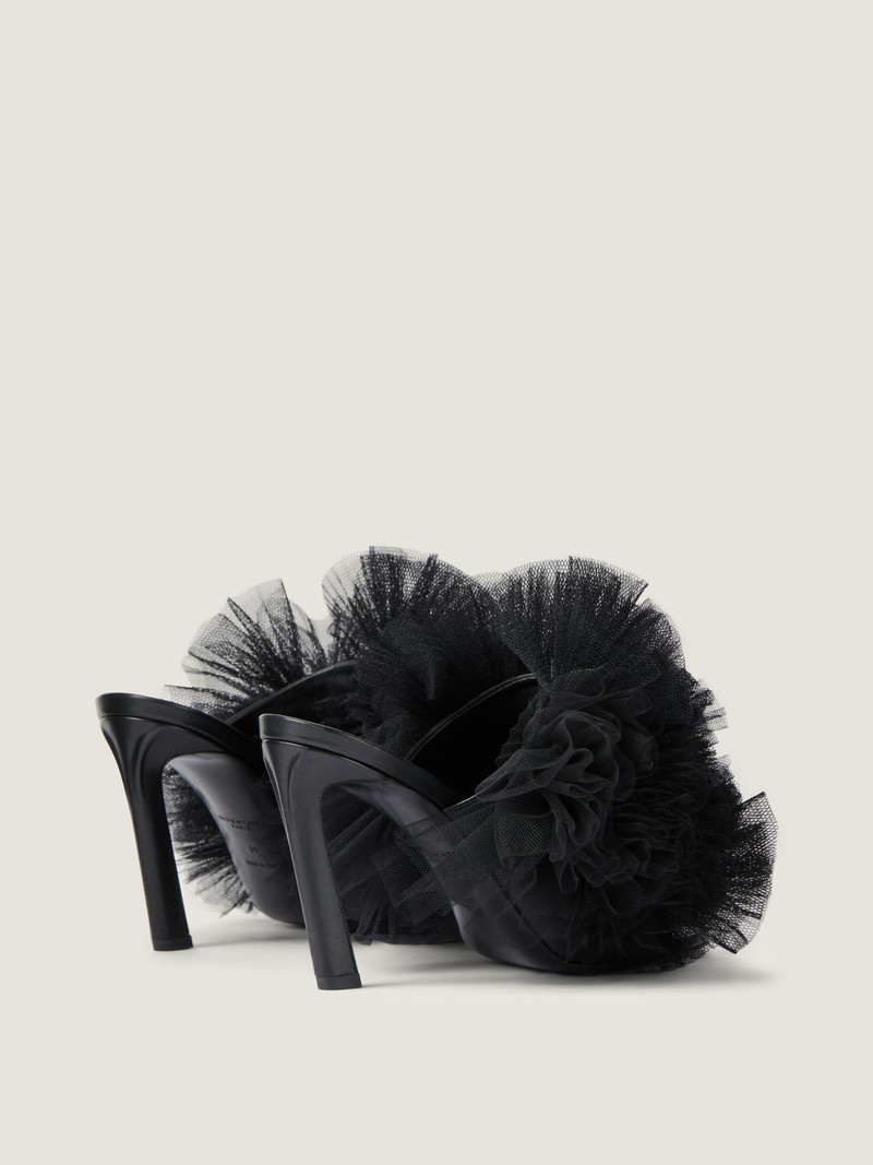 FROU-FROU HEELED MULES IN ORGANZA 4