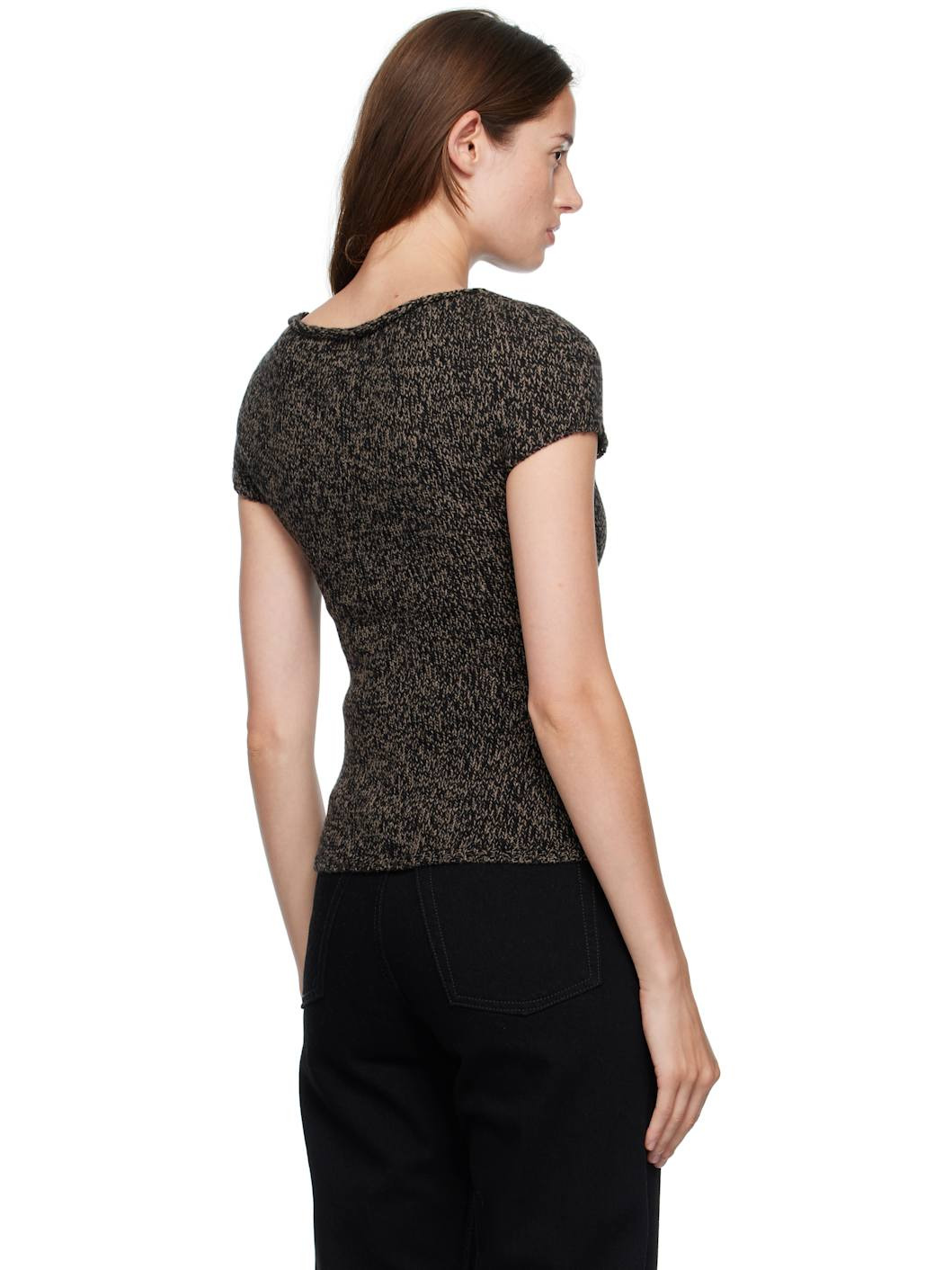 Brown Sculpt Top - 3