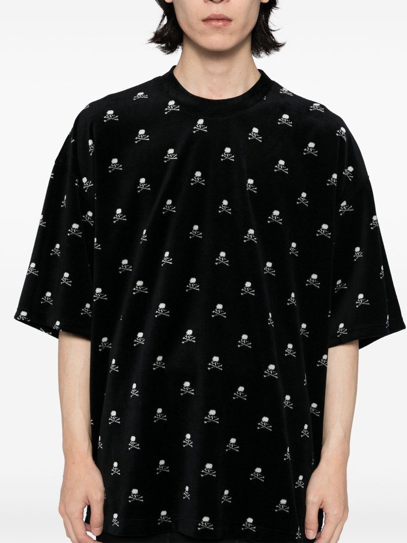 velvet logo-print T-shirt 4