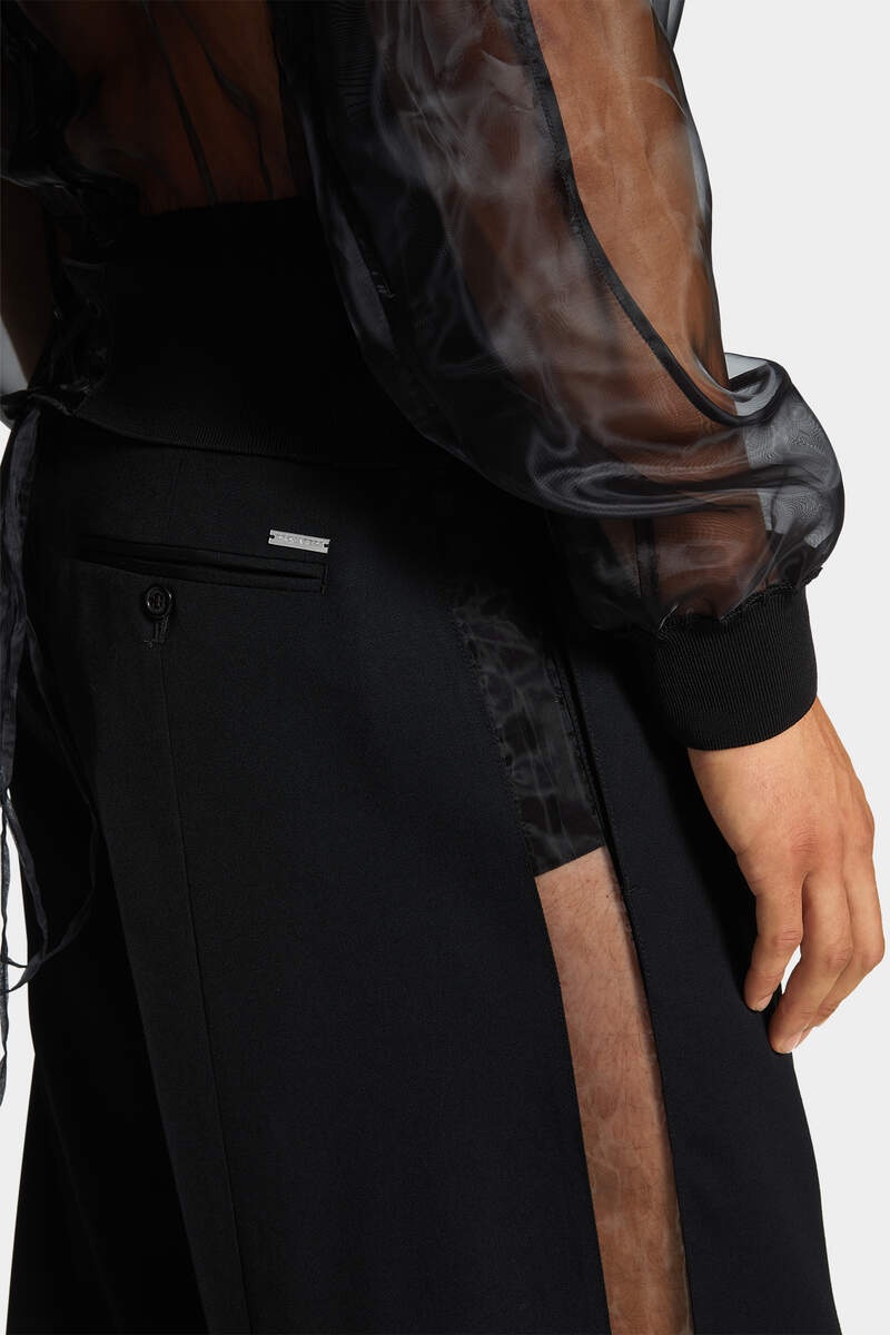 SEE-THROUGH RELAXED PANT - 5