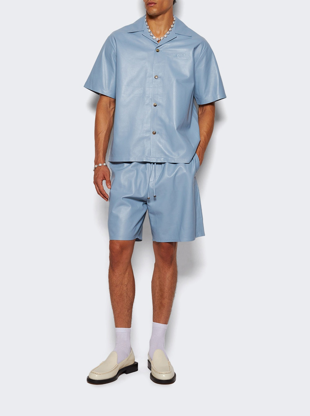 Leather Short Ashley Blue - 6