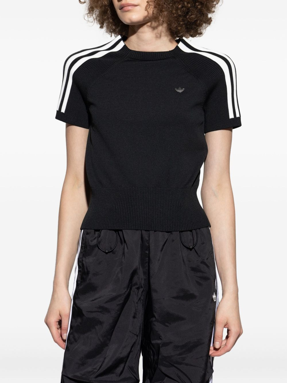 three-stripe ribbed top - 3