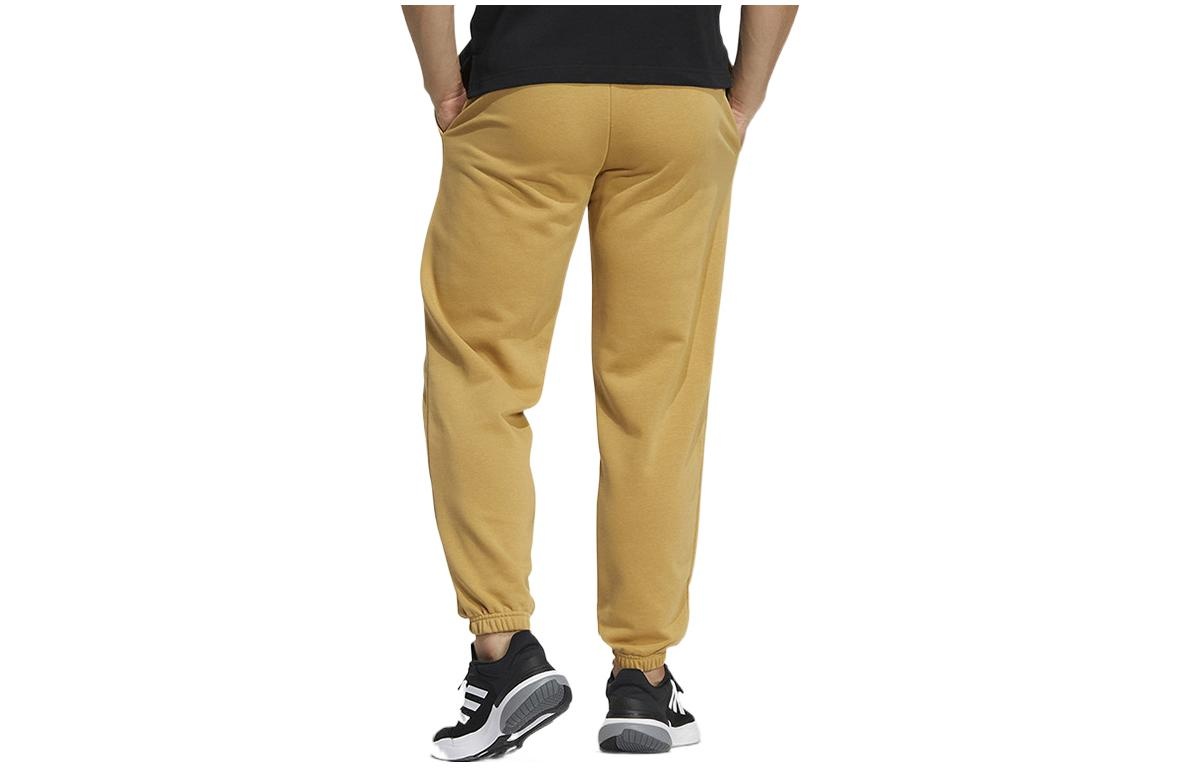 Men's adidas Logo Printing Pattern Bundle Feet Sports Pants/Trousers/Joggers Yellow HZ7021 - 2