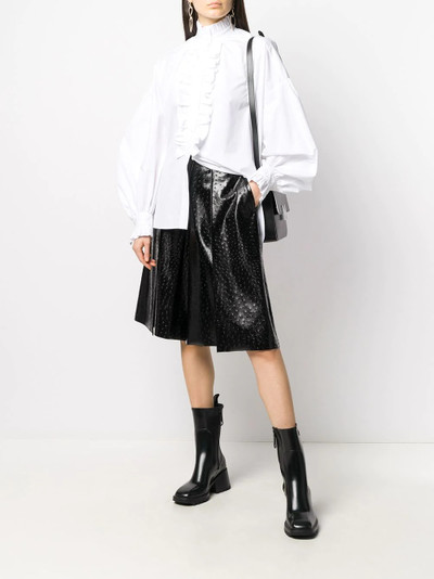 MSGM ruffle placket shirt outlook