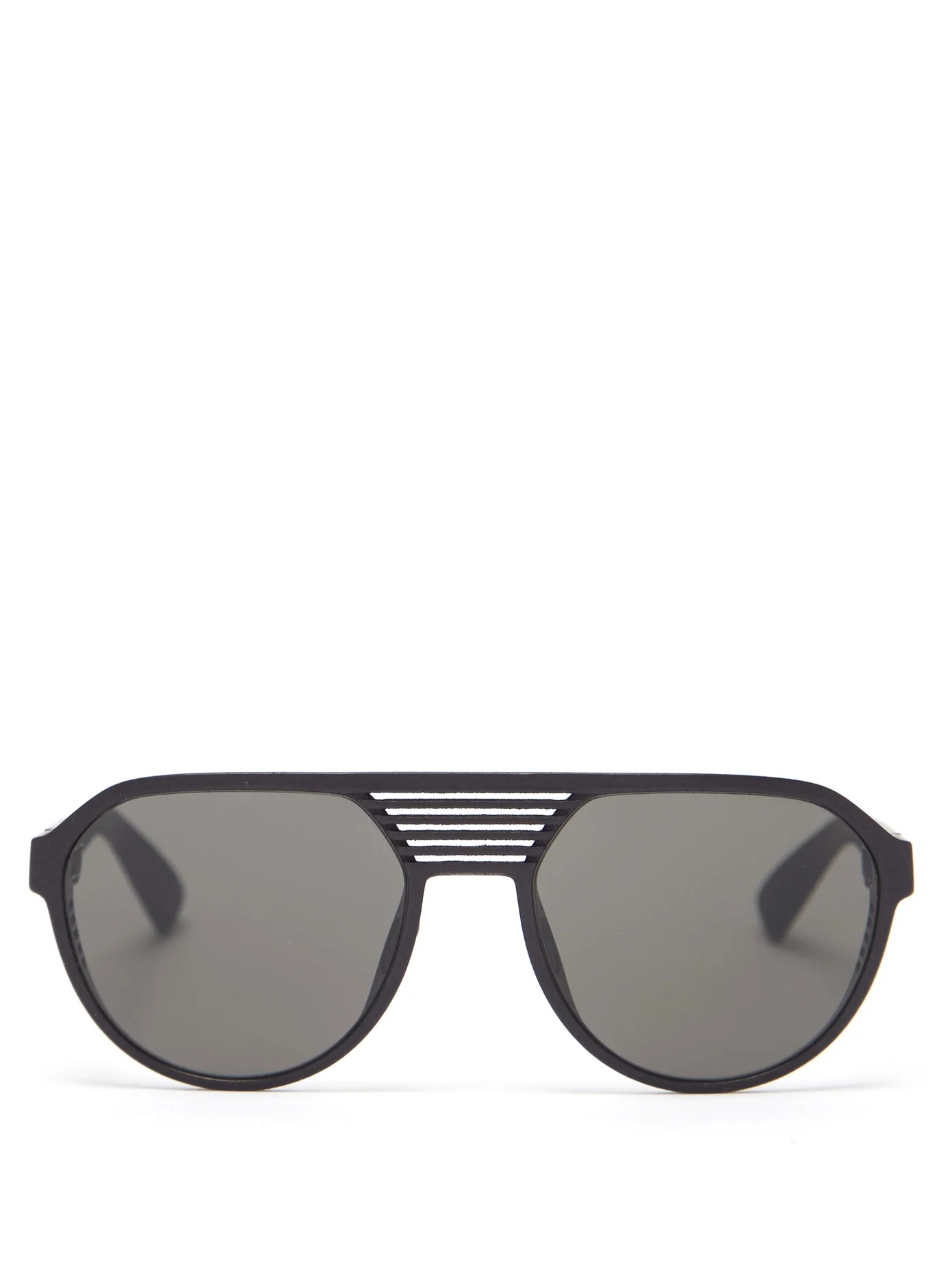 Peak flat-top shutter-bridge sunglasses - 1