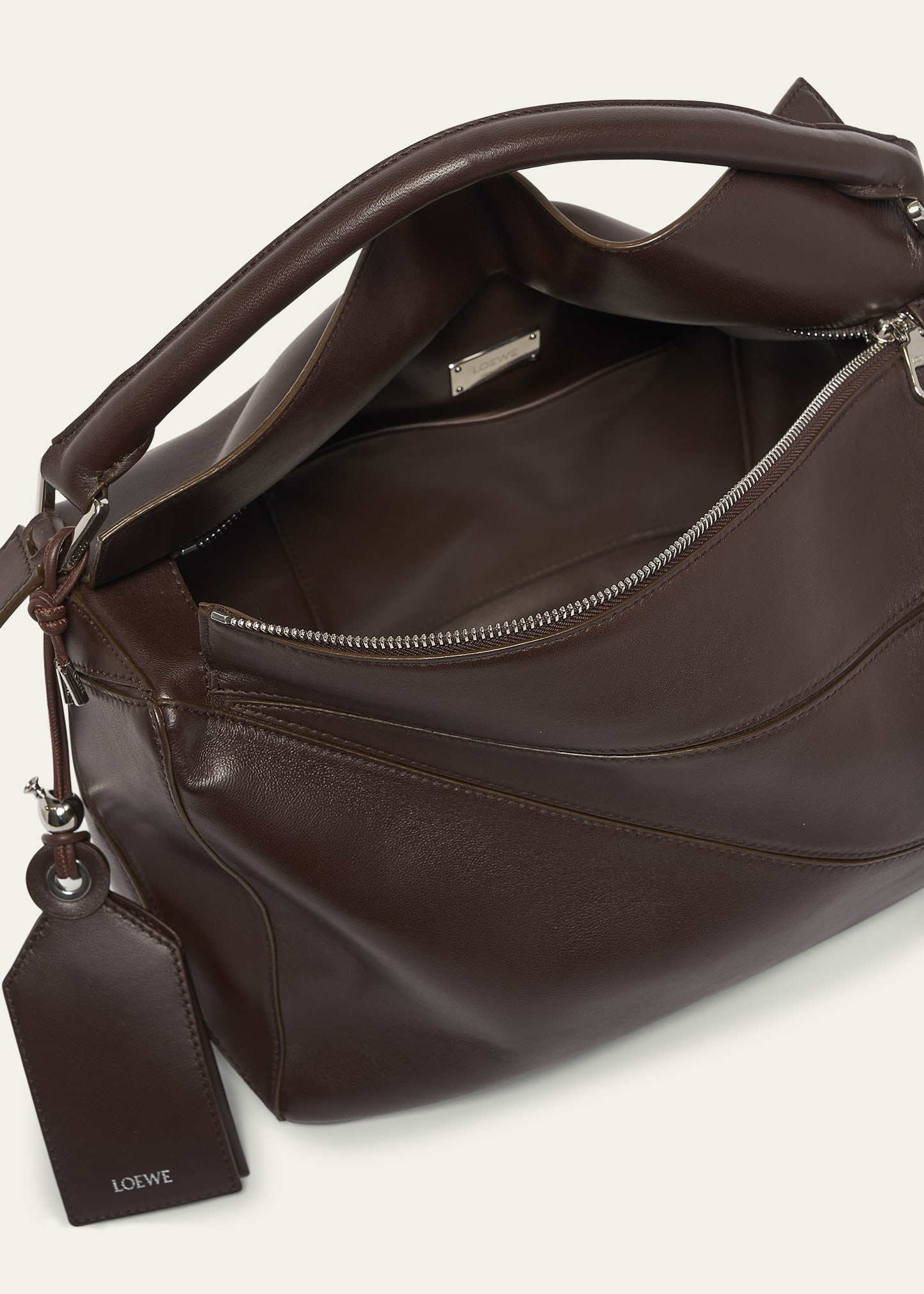 Men's Large Leather Puzzle Featherlight Crossbody Bag - 4