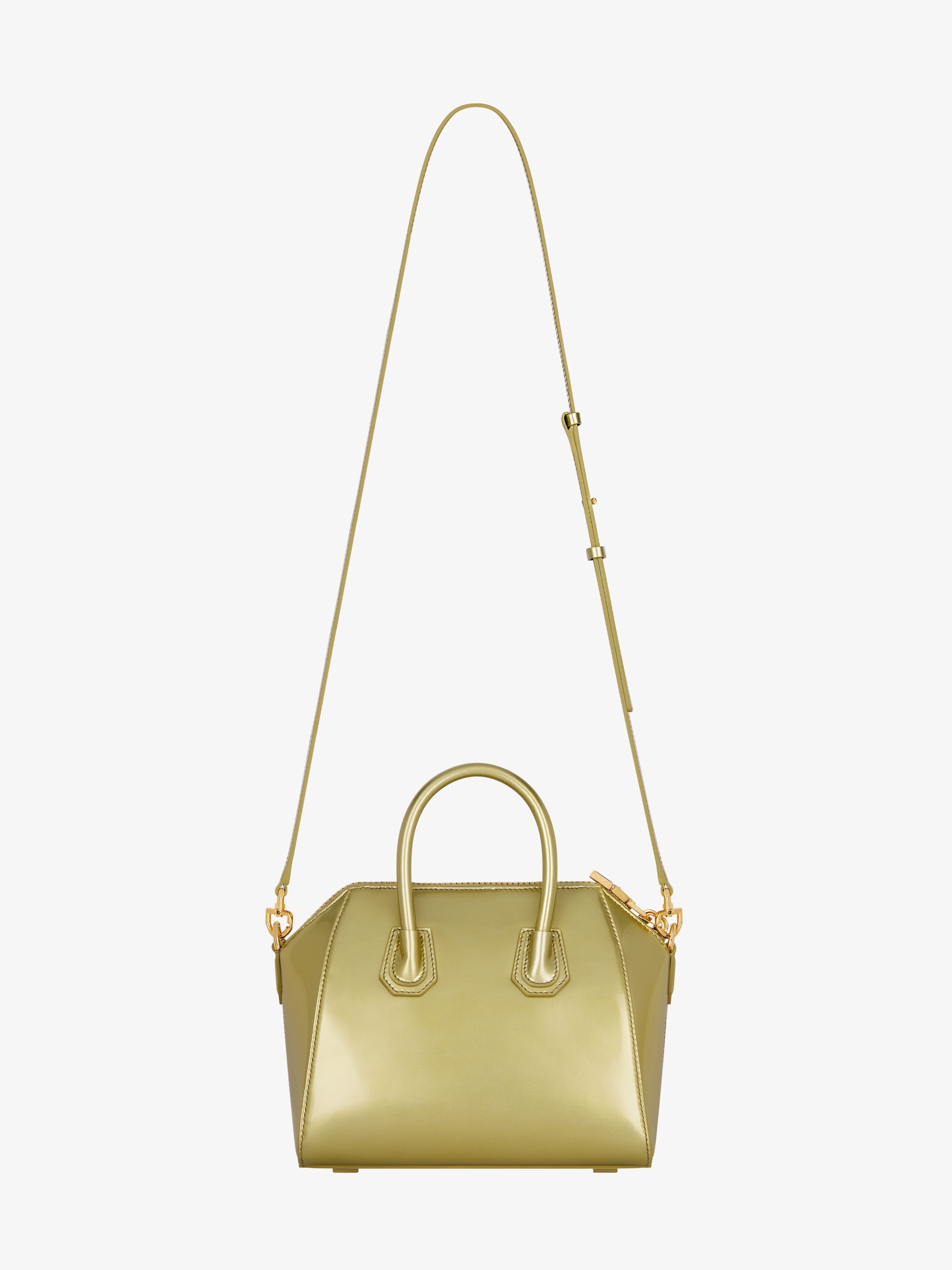 MINI ANTIGONA BAG IN PATENT EFFECT LEATHER - 4