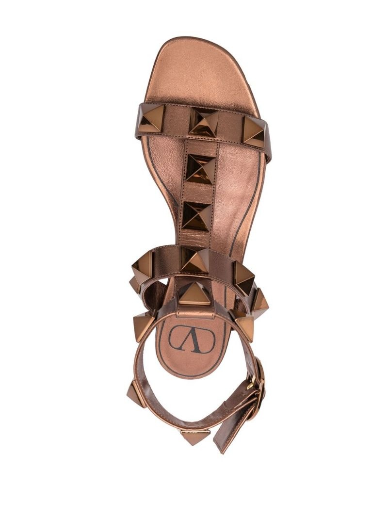 Roman Stud flat leather sandals - 6