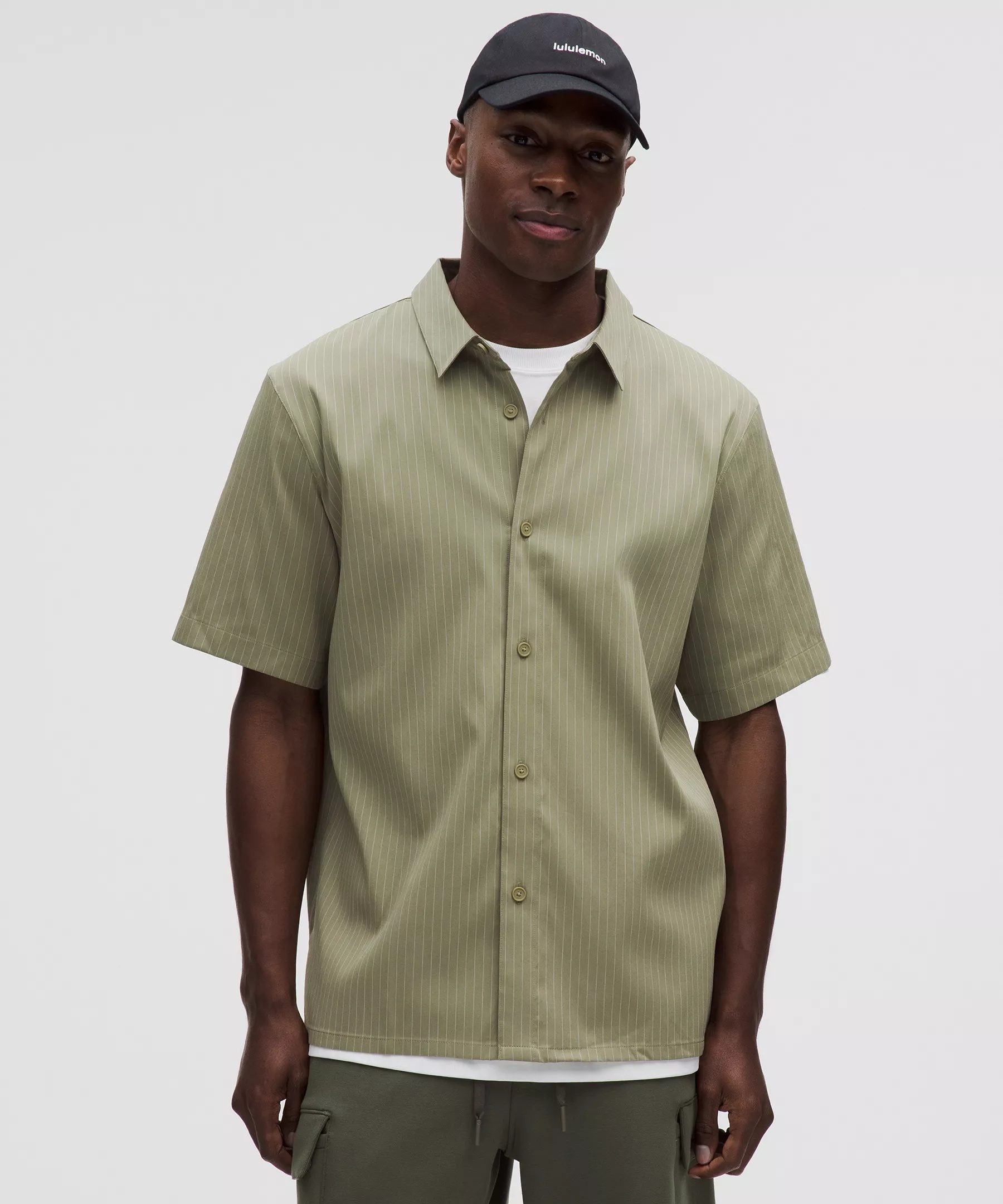 Relaxed-Fit Short-Sleeve Button Up Shirt - 1