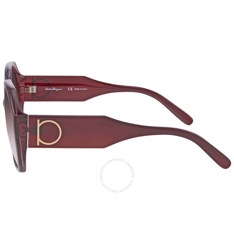 Salvatore Ferragamo Brown Gradient Geometric Ladies Sunglasses SF943S 546 60 - 4