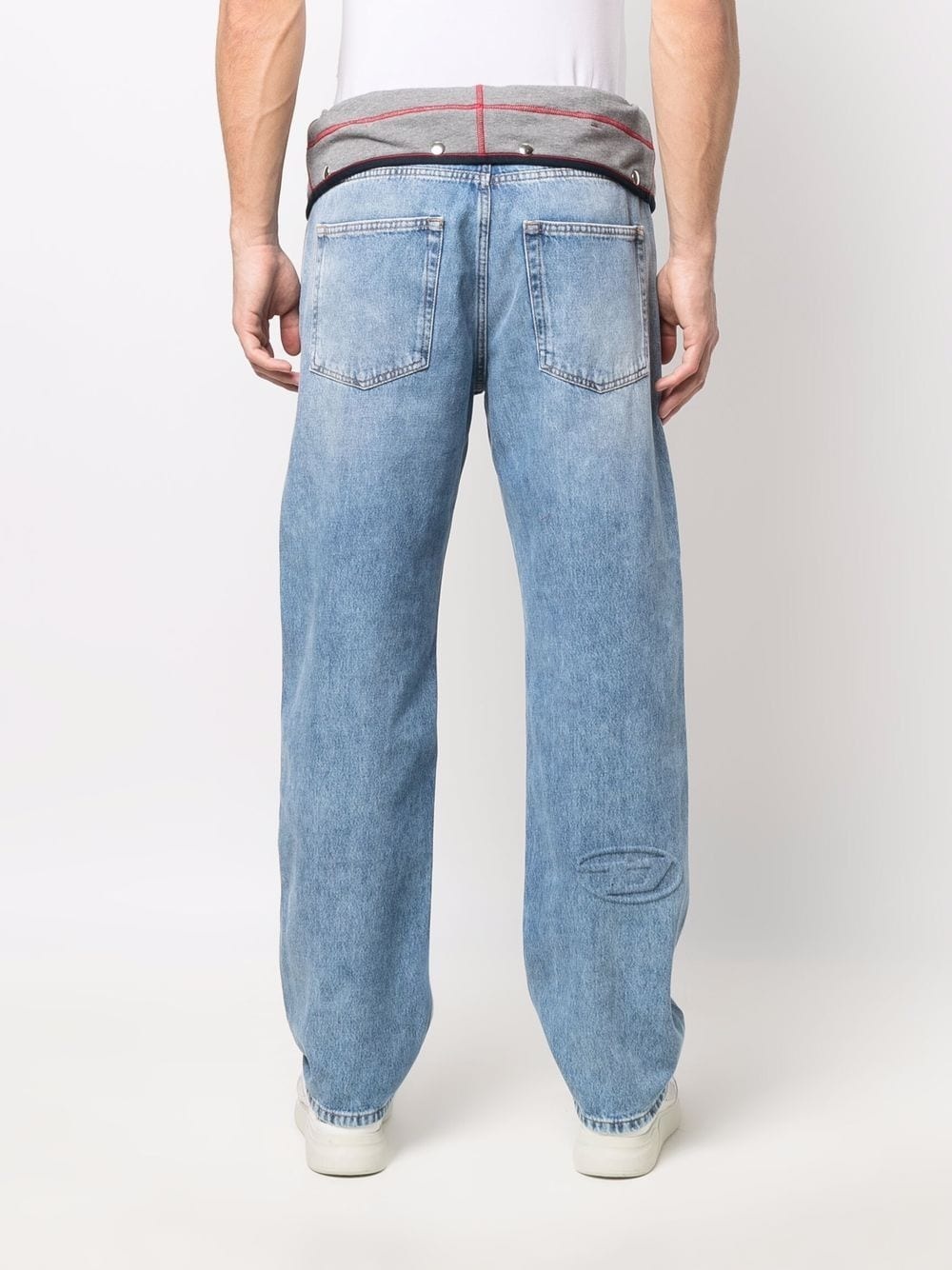 layer-detail tapered jeans - 4