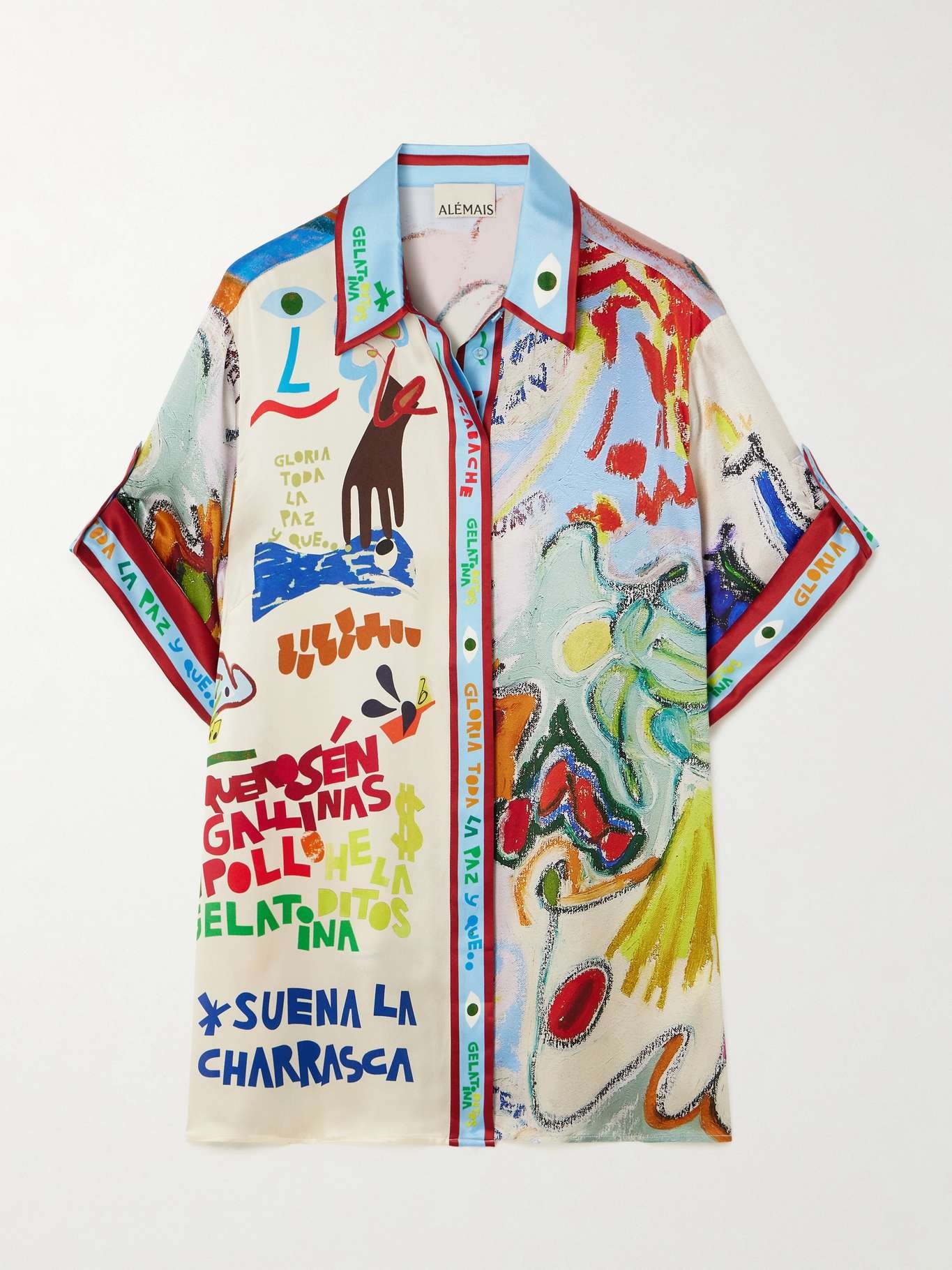 + Nadia Hernandez La Charrasca printed silk crepe de chine shirt Multi - 1