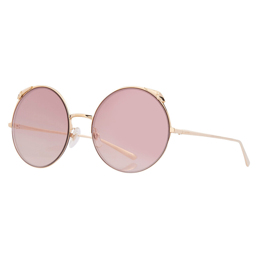 Cartier Panthere de Cartier Pink Multi Treatment Round Ladies Sunglasses CT0149S 002 60 - 2