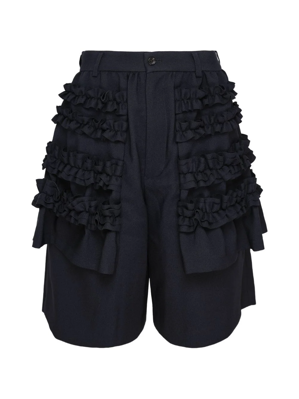 ruffled tiered shorts - 1