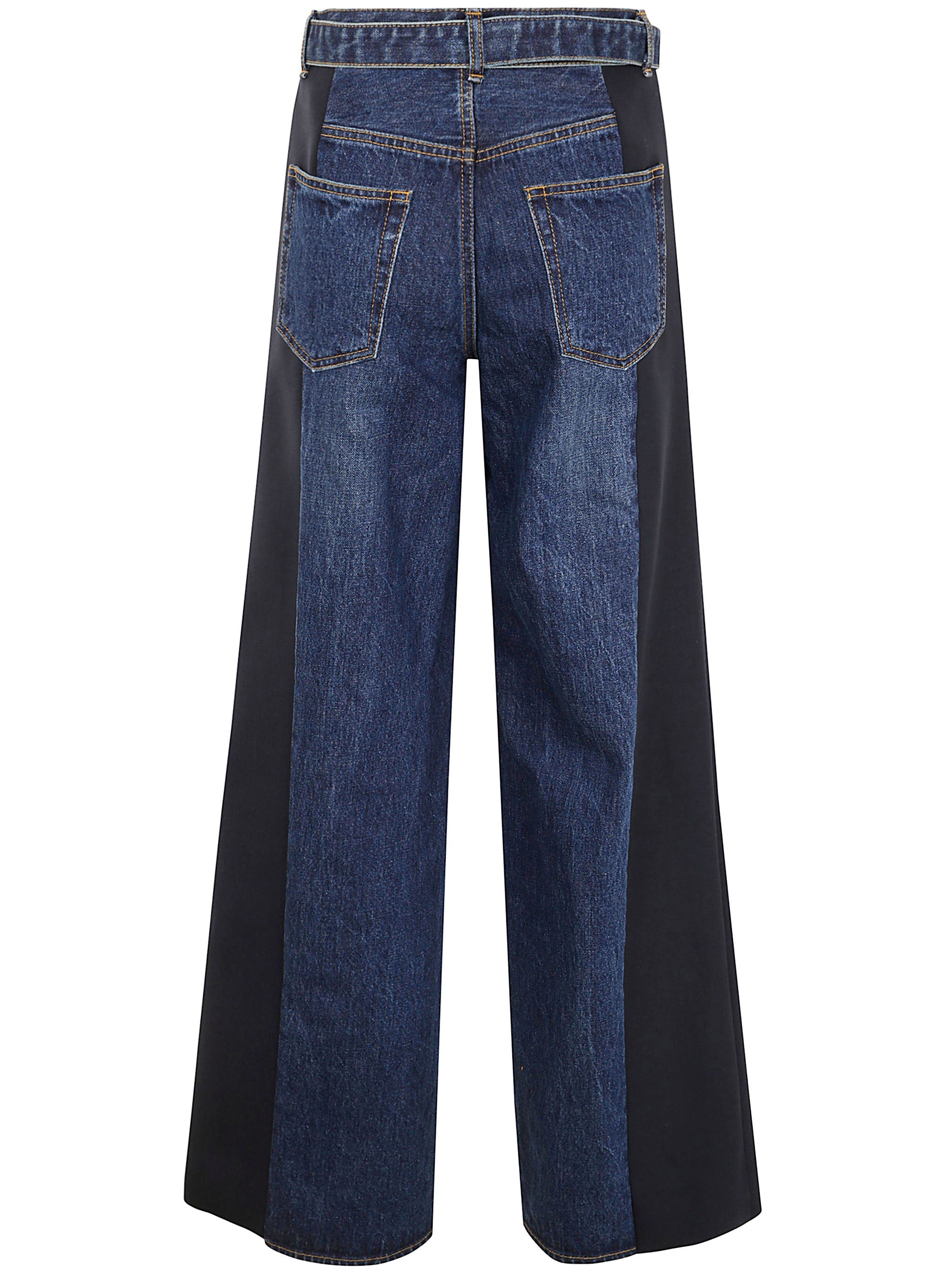 Sacai Women Denim X Suiting Pants - 2