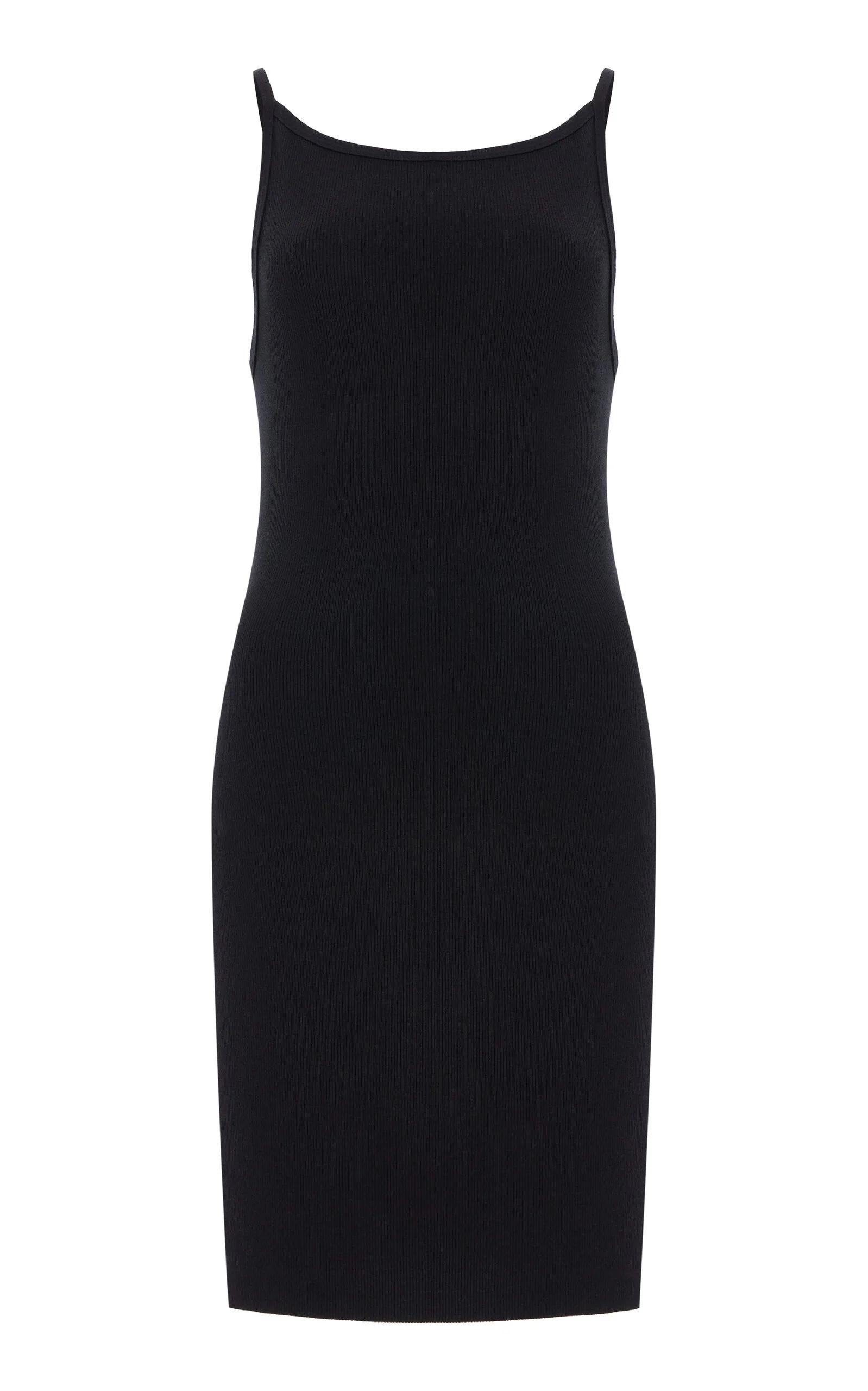 Iris Ribbed Jersey Mini Dress black - 1