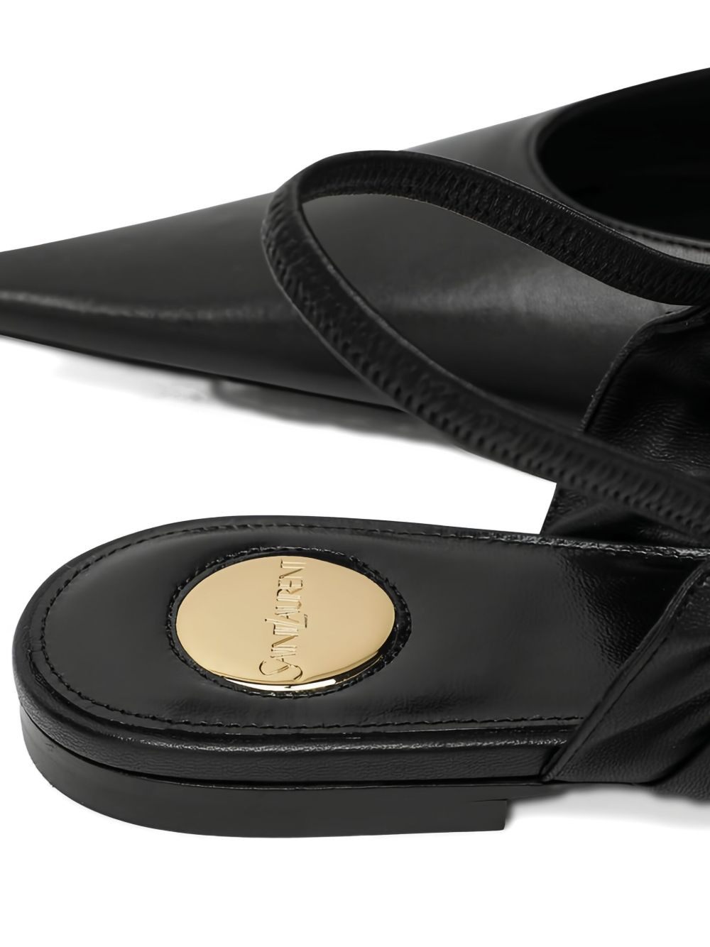 Biarritz pointed ruched ballet flats - 5