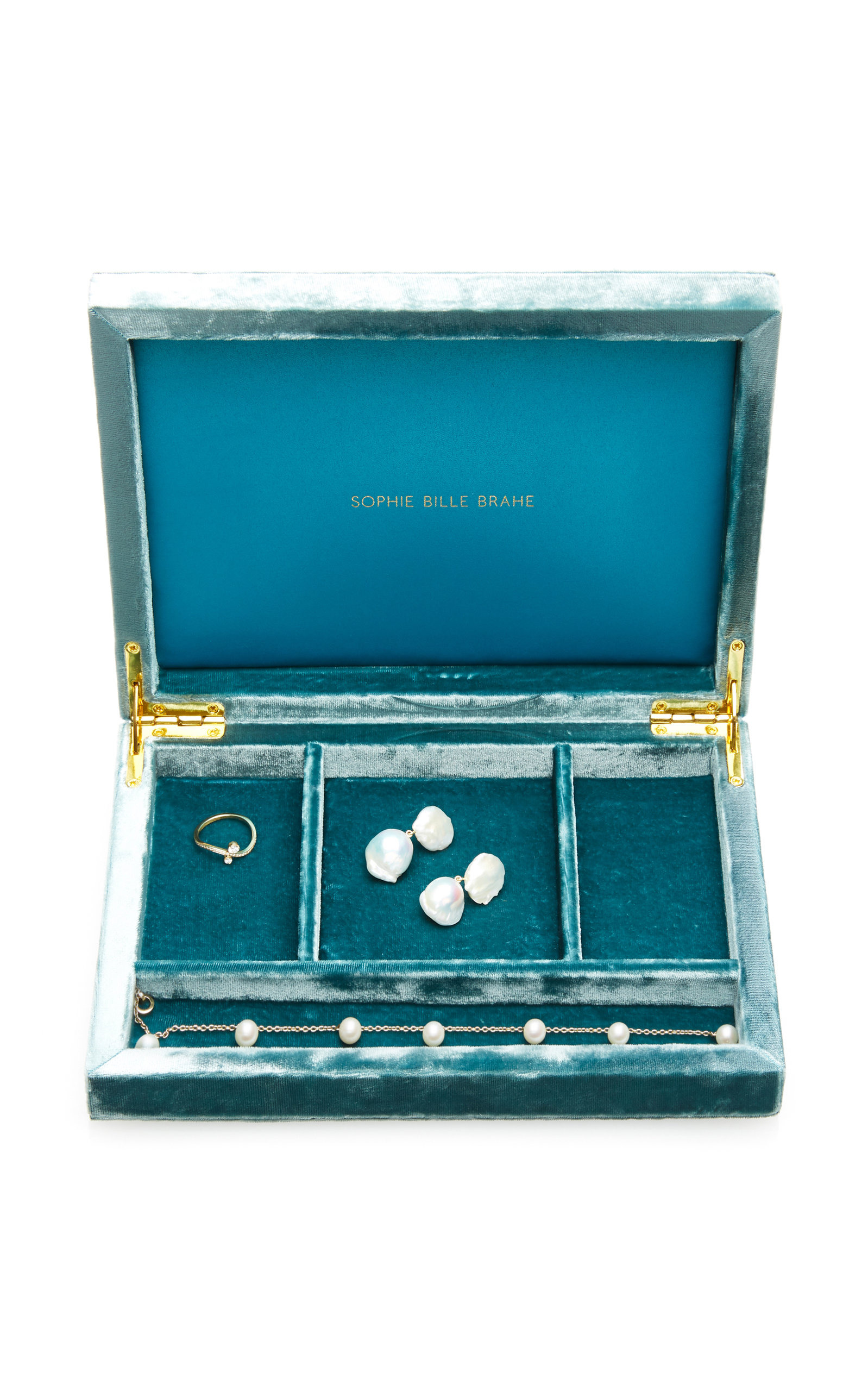 Velvet Jewelry Box blue - 2