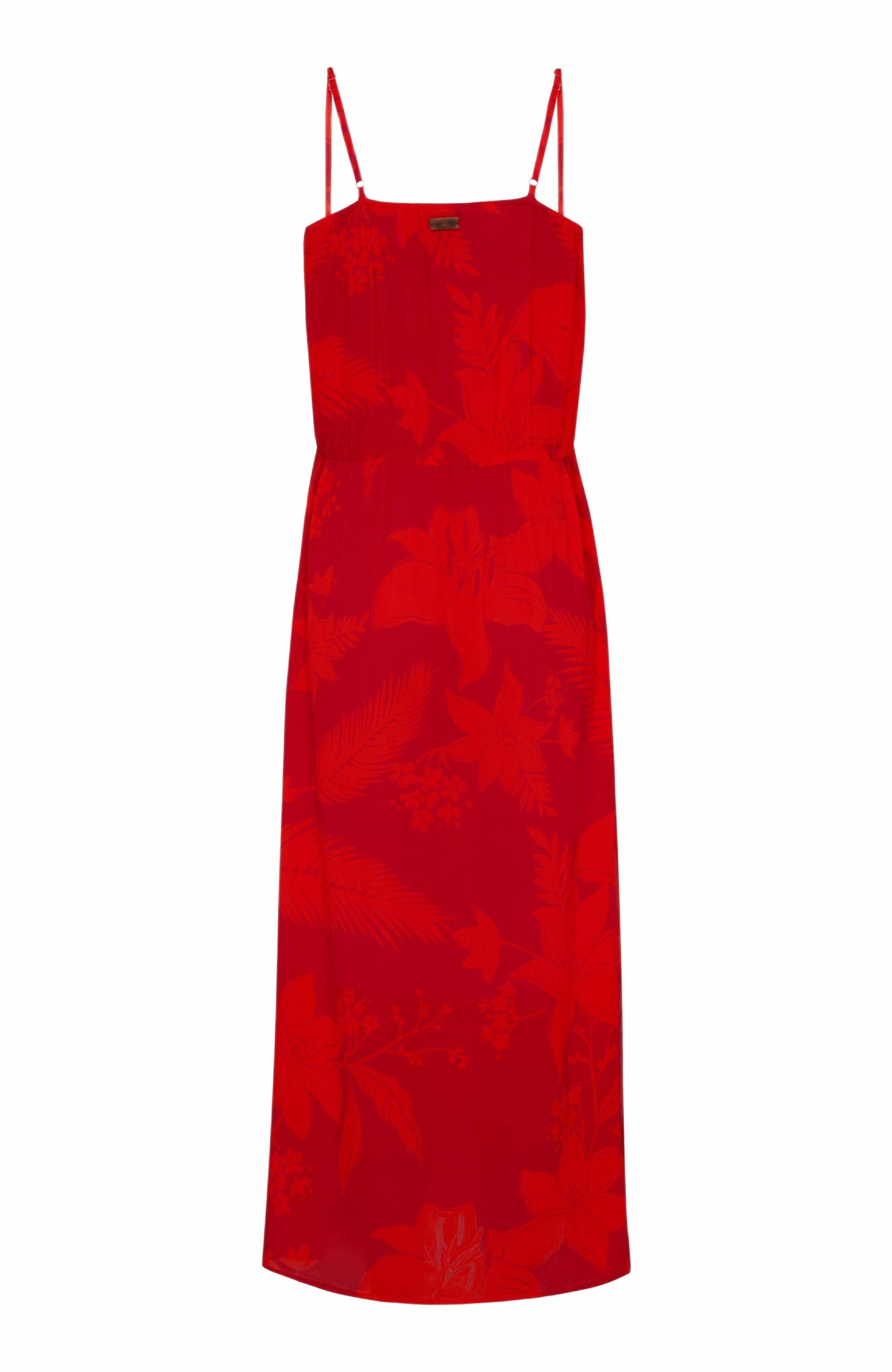 Vilebrequin Women's Flower Power Long Rayon Dress in Lipstick at Nordstrom - 3