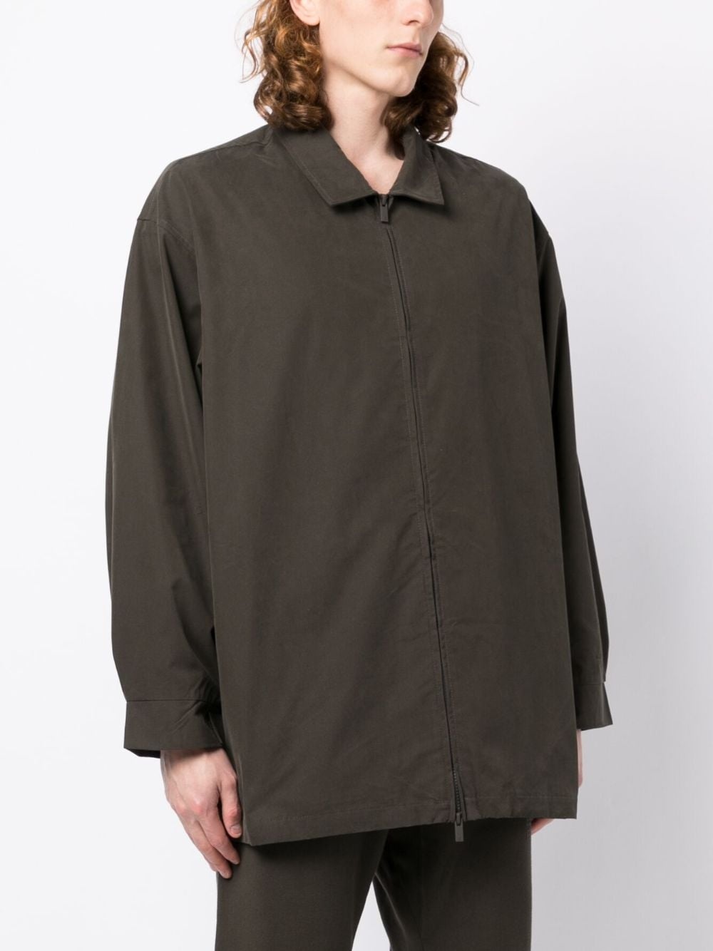 cotton-blend lightweight jacket - 3