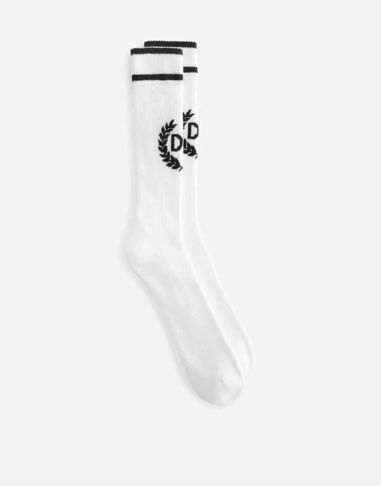 Dolce & Gabbana Socks  Stretch cotton jacquard socks with DG