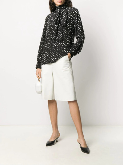 Ports 1961 pussy-bow polka-dot shirt outlook