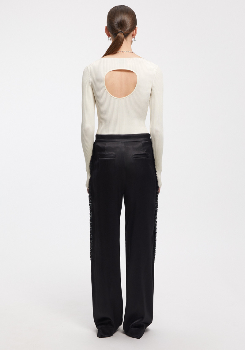 NILA Cut-out back ribbed long-sleeved top 4